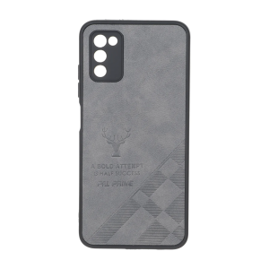 قاب طرح چرم گوزنی Pal Prime مدل Samsung Galaxy A03s / A02s - خاکستری