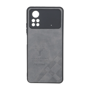 قاب طرح چرم گوزنی Pal Prime مدل Xiaomi Poco X4 Pro - خاکستری