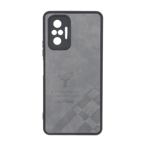 قاب طرح چرم گوزنی Pal Prime مدل Xiaomi Redmi Note 10 Pro 4G / Redmi Note 10 Pro Max - خاکستری