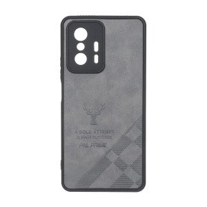 قاب طرح چرم گوزنی Pal Prime مدل Xiaomi Mi 11T / Mi 11T Pro - خاکستری
