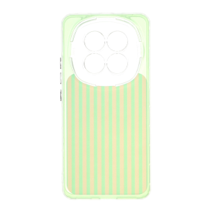 قاب مستطیلی Stripe لنز شفاف Xiaomi Redmi Note 15 - سبز
