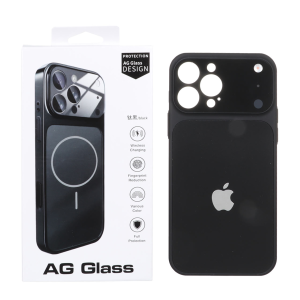 قاب اورجینال AG Glass محافظ لنز برجسته شیشه ای Magsafe مدل Apple iPhone 13 Pro Max - مشکی