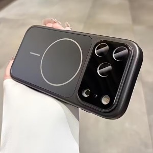 قاب اورجینال AG Glass محافظ لنز برجسته شیشه ای Magsafe مدل Apple iPhone 11 - مشکی