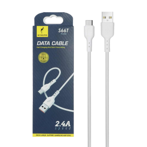 کابل شارژ فست SKY DOLPHIN Type-C مدل S66T - سفید - DST ( شش ماهه شرکتی)