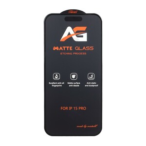 محافظ صفحه نمایش شیشه ای مات Full Cover Anti Static Mietubl AG مدل NTC - Apple iPhone 15 Pro