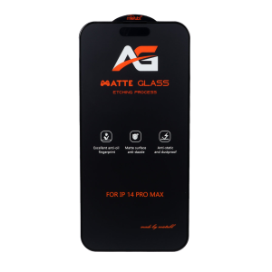 محافظ صفحه نمایش شیشه ای مات Full Cover Anti Static Mietubl AG مدل NTC - Apple iPhone 14 pro max