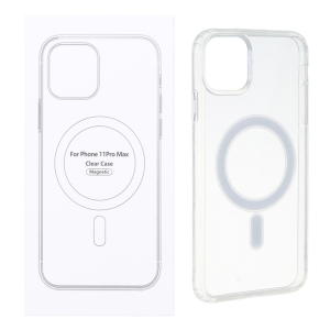 قاب شفاف Apple iPhone 11 Pro Max با قابلیت شارژ NTC - MagSafe (پک دار)