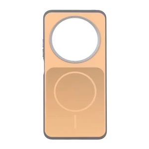 قاب مستطیلی طرح مگ سیف لنز کربن Xiaomi Redmi 14C / Redmi A4 / Poco C75 - نارنجی