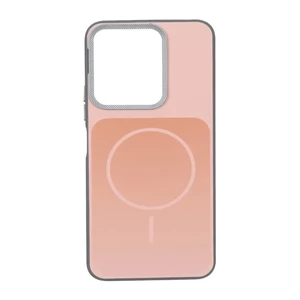 قاب مستطیلی طرح مگ سیف لنز کربن Xiaomi Redmi 13X / Redmi 13 4G / Poco M6 4G - گلبهی