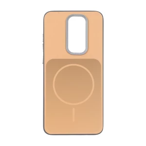قاب مستطیلی طرح مگ سیف لنز کربن Xiaomi Redmi Note 8 Pro - نارنجی