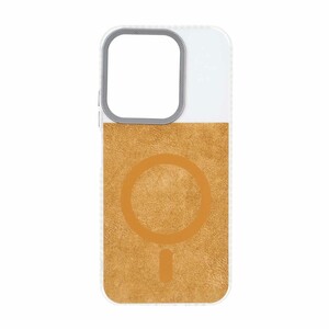 قاب مستطیلی پشت سخت براق لنز کربن طرح مگ سیف Xiaomi Redmi 15C / Poco C85 - نارنجی