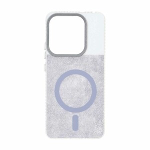 قاب مستطیلی پشت سخت براق لنز کربن طرح مگ سیف Xiaomi Redmi Note 14 4G - طوسی