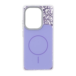 قاب مستطیلی طرح مگ سیف شطرنجی براق لنز کربن Xiaomi Redmi Note 14S / Note 13 Pro 4G / Poco M6 Pro 4G - یاسی