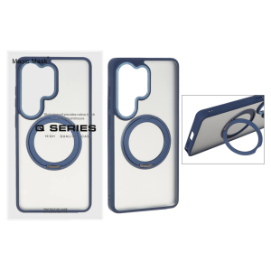 قاب اورجینال Magic Mask استند چرخشی Magsafe مدل Samsung Galaxy S26 Ultra - سرمه ای (پک دار)