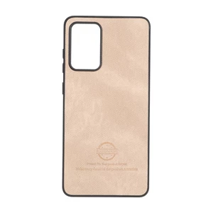 قاب HandMade جیر طرح پارچه ای Samsung Galaxy A72 - نسکافه ای