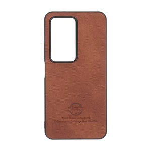 قاب HandMade جیر طرح پارچه ای Xiaomi Redmi 15 4G - قهوه ای