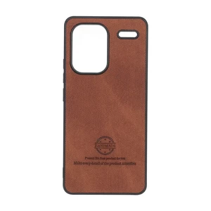 قاب HandMade جیر طرح پارچه ای Xiaomi Redmi Note 13 Pro Plus 5G - قهوه ای