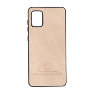 قاب HandMade جیر طرح پارچه ای Samsung Galaxy A31 - نسکافه ای