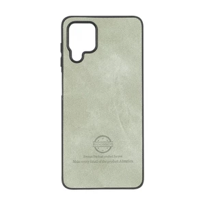 قاب HandMade جیر طرح پارچه ای Samsung Galaxy A12 / M12 / F12 - سبز