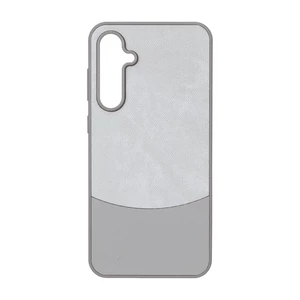 قاب دو تکه طرح چرم و جیر Samsung Galaxy S23 FE - طوسی