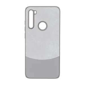 قاب دو تکه طرح چرم و جیر Xiaomi Redmi Note 8 - طوسی