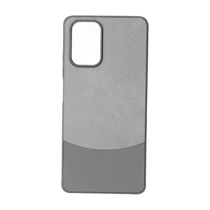 قاب دو تکه طرح چرم و جیر Xiaomi Redmi Note 10 4G / Redmi Note 10S / Poco M5S - طوسی