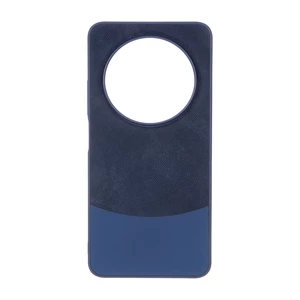 قاب دو تکه طرح چرم و جیر Xiaomi Redmi 14C / Redmi A4 / Poco C75 - سرمه ای