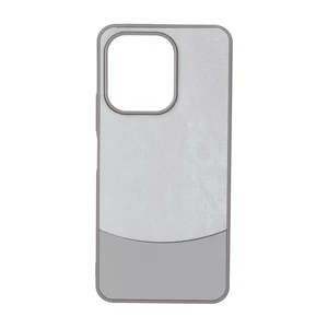 قاب دو تکه طرح چرم و جیر Xiaomi Redmi 13X / Redmi 13 4G / Poco M6 4G - طوسی