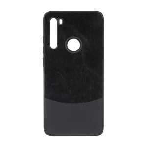 قاب دو تکه طرح چرم و جیر Xiaomi Redmi Note 8 - مشکی