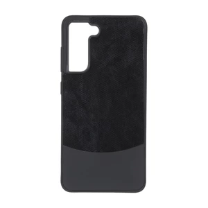 قاب دو تکه طرح چرم و جیر Samsung Galaxy S21 FE - مشکی