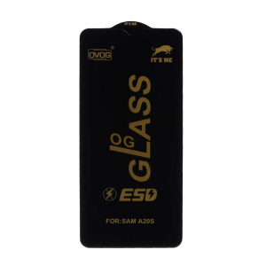 محافظ صفحه نمایش شیشه ای درجه یک Samsung Galaxy A20S - Full Cover OG - ESD OVOG (بدون پک) - مشکی