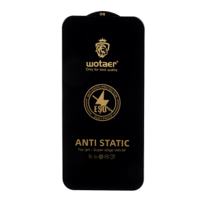 محافظ صفحه نمایش شیشه ای Full Cover ESD Anti Static - Wotaer OG مدل NTC - Apple iPhone 13 / iPhone 13 Pro / iPhone 14 / 16e