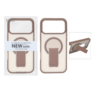 قاب New Skin مات Magsafe استندشو Apple iPhone 17 Pro Max - صحرایی (پک دار)