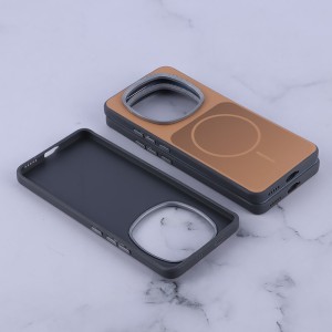 قاب مستطیلی طرح مگ سیف لنز کربن Xiaomi Redmi Note 13 4G - بنفش روشن