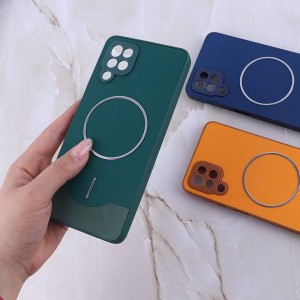 قاب Line Case جیر MagSafe فلزی محافظ لنزدار Xiaomi Redmi A5 / Poco C71 - مشکی