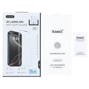 محافظ صفحه نمایش شیشه ای Xmart 3D Large Arc مدل Samsung Galaxy S26 Ultra بدون حاشیه (پک دار)