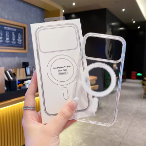 قاب شفاف Apple iPhone 16 Pro Max با قابلیت شارژ MagSafe - سفید (پک دار)