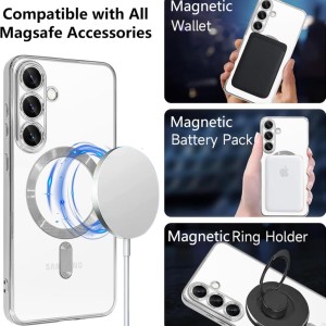 قاب اورجینال الکترواستاتیک Magsafe لنز گلس دار Samsung Galaxy S26 Ultra