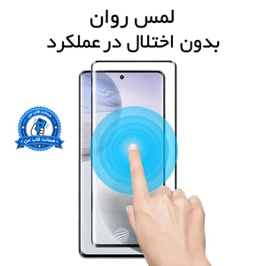 محافظ صفحه نمایش شیشه ای خم فول چسب Full Cover Xmart درجه یک Samsung Galaxy Note20 Ultra - مشکی (پک دار)