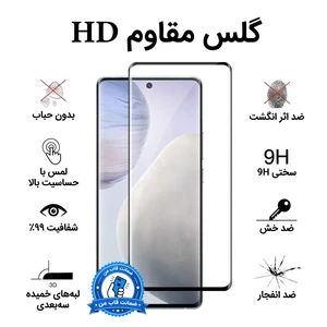 محافظ صفحه نمایش شیشه ای خم فول چسب Full Cover Mietubl درجه یک - NTC - Samsung Galaxy Note20 Ultra
