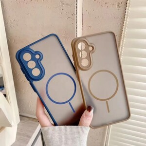 قاب مات طرح مگ سیف دور هاشور محافظ لنزدار Samsung Galaxy A06 - مشکی