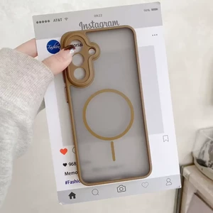 قاب مات طرح مگ سیف دور هاشور محافظ لنزدار Samsung Galaxy A30 / A20 - سرمه ای