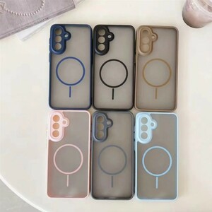 قاب مات طرح مگ سیف دور هاشور محافظ لنزدار Samsung Galaxy A07 - مشکی