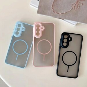 قاب مات طرح مگ سیف دور هاشور محافظ لنزدار Samsung Galaxy S25 FE - سرمه ای