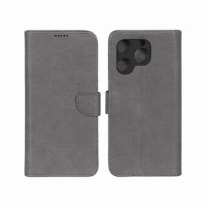 کیف چرمی موبایل مگنتی محافظ لنزدار KRF مدل Realme C61 - طوسی
