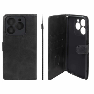 کیف موبایل مگنتی Crystal داخل مخمل Realme C61 - مشکی