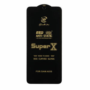 محافظ صفحه نمایش آنتی استاتیک Full Cover Super X مدل Samsung A07 / A06 / A05S / Realme C51 / Realme C53 / Narzo N53 / Realme Note 50 - مشکی (بدون پک)