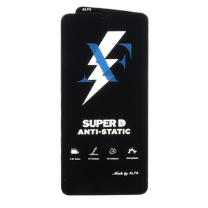 محافظ صفحه نمایش شیشه ای Super D Anti Static ALFA مدل Samsung Galaxy A07 / A06 / A05 / Xiaomi Redmi 13C / Poco C65 / Poco M6 5G / Honor X7 / X7A / Realme C51 / Realme C53 (بدون پک)