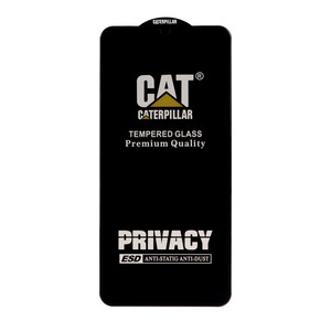 محافظ صفحه نمایش شیشه ای Full Cover Privacy Caterpillar - ESD مدل Samsung Galaxy A07 / A06 / A05 / Xiaomi Redmi 13C / Poco C65 / Poco M6 5G / Honor X7 / X7A / Realme C51 / Realme C53