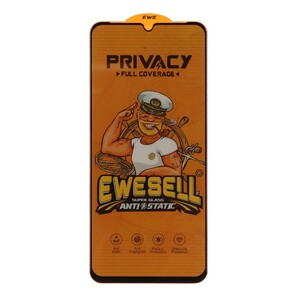 محافظ صفحه نمایش شیشه ای Full Cover Ewesell Anti Static Privacy مدل Samsung Galaxy A07 / A06 / A05s / Realme C51 / Realme C53 / Narzo N53